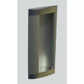 Carcasa usii glisante Curved Pătrată 96mm Crom Mat