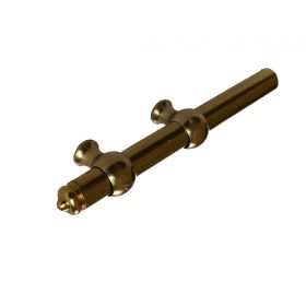   Curtain Rod (Stained Glass) Holder for 10 mm Rod One Side Fixing Screw Lacquered Copper