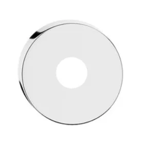 Rosettenplatte aus hellem Chrom