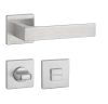 APRILE ALISSO Square Rosette Q SUPER SLIM 5MM DSC - Satin Chrome WC