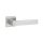 APRILE ALISSO Square Rosette Q SUPER SLIM 5MM DSC - Satin Chrome (ONLY THE HANDLE ON THE UPPER ROSETTE)