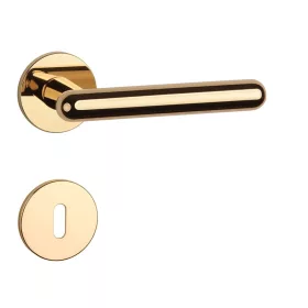   APRILE ASTERIA Rozeta Okrągła R SUPER SLIM 5MM LG Błyszczący złoty kolor BB