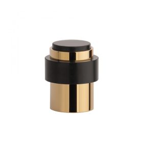   Door stop APRILE Double Rubber Cylinder DS27 LG PVD - Bright gold Colored PVD
