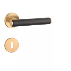   APRILE EGERIA Körrozettás R SLIM 7MM KG /Barna bőr - Szatén arany színű / Barna bőr BB