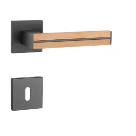   APRILE IMPERATA Rozetă pătrată Q SLIM 7MM BK/Stejar - Negru / Stejar BB