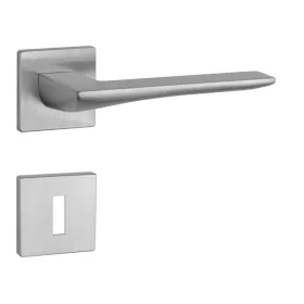   APRILE IRIS Rozetă pătrată Q SUPER SLIM 5MM DSC - Crom satinat BB