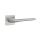 APRILE IRIS Square Rosette Q SUPER SLIM 5MM DSC - Satin Chrome (ONLY THE HANDLE ON THE UPPER ROSETTE)