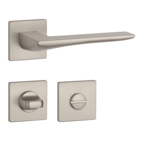 APRILE IRIS Square Rosette Q SUPER SLIM 5MM SNM - Satin Nickel WC