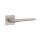 APRILE IRIS Square Rosette Q SUPER SLIM 5MM SNM - Satin Nickel (ONLY THE HANDLE ON THE UPPER ROSETTE)