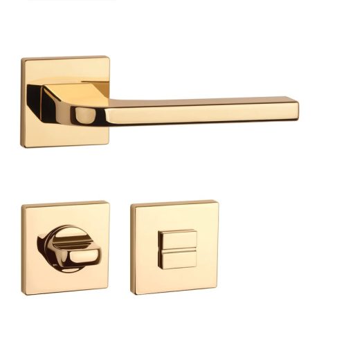 APRILE ISMENA Quadratische Spülung Q SLIM 7MM LG WC in glänzendem Gold