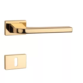   APRILE ISMENA Rozetă dreptunghiulară RT SLIM 7MM LG - BB colorat auriu strălucitor