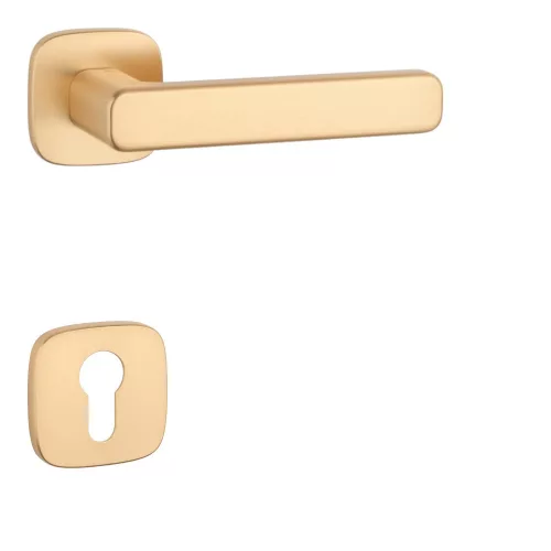 APRILE IXIA Square rosette QR SLIM 7MM KG - Satin gold color PZ