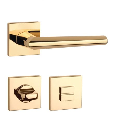 APRILE JASMINA Quadratische Spülung Q SLIM 7MM LG WC in glänzendem Gold