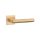 APRILE LARICE Square Rosette Q SUPER SLIM 5MM KG - Satin Gold Colored (ONLY THE HANDLE ON THE UPPER ROSETTE)