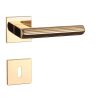 APRILE LARICE Square Rosette Q SUPER SLIM 5MM LG - Bright Gold colored BB