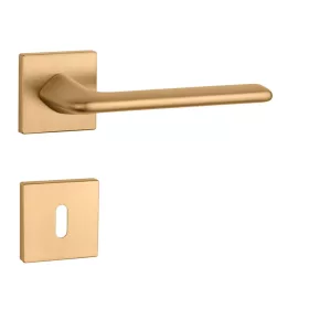   APRILE LILA Rozetă pătrată Q SLIM 7MM KG - BB colorat auriu satinat