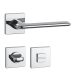 APRILE LILA Square Rosette Q SLIM 7MM LC - Bright Chrome WC