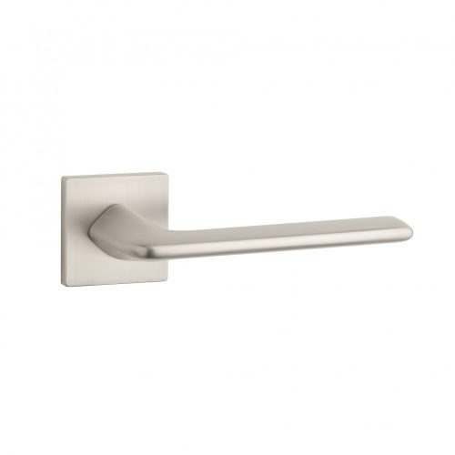 APRILE LILA Square Rosette Q SLIM 7MM SNM - Satin Nickel (ONLY THE HANDLE ON THE UPPER ROSETTE)