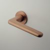 APRILE LIRA Round Rosette R SUPER SLIM 5MM PN PVD- Copper PVD coating (ONLY THE HANDLE ON THE UPPER ROSETTE)