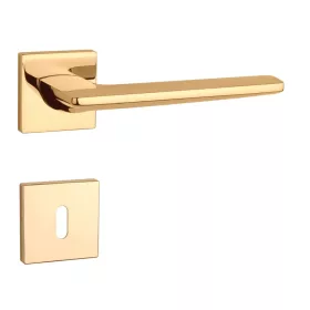   APRILE LUNARIA Rozetă pătrată Q SLIM 7MM LG - BB colorat auriu strălucitor