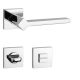 APRILE NINFEA Square Rosette Q SLIM 7MM LC - Bright Chrome WC