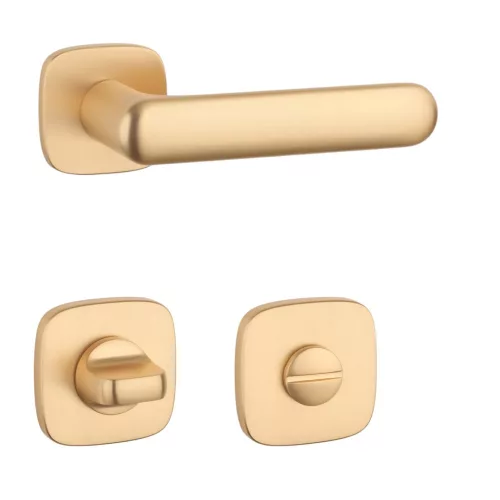 APRILE OLEA Square QR SLIM 7MM KG - WC auriu satinat