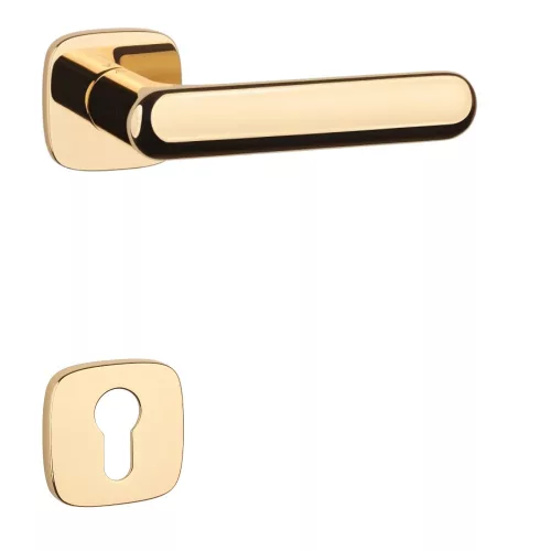 APRILE OLEA Square QR SLIM 7MM LG - Shiny gold color PZ