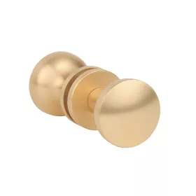   Button Two-sided APRILE ORTICA R SLIM 7MM KG - Satin gold color - Fix/Fix