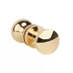 Button Two-sided APRILE ORTICA R SLIM 7MM LG - Shiny gold color - Fix/Fix