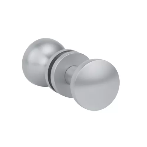 Buton pe două fețe APRILE ORTICA R SLIM 7MM SC - Crom satinat - Fix/Fix