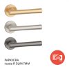 APRILE PAPAVERA Kreis R SLIM 7MM KG Satin Gold farbe BB