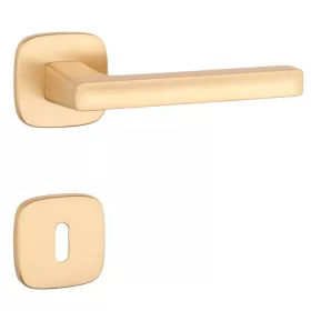 APRILE PEA Rozetă pătrată QR SLIM 7MM KG - Satin Aur BB