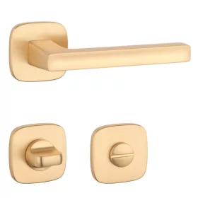 APRILE PEA Rozetă pătrată QR SLIM 7MM KG - WC Satin Aur