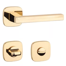 APRILE PEA Square rosette QR SLIM 7MM LG - Bright Gold WC