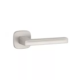   APRILE PEA Square Rosette QR SLIM 7MM SNM - Satin Nickel (ONLY THE HANDLE ON THE UPPER ROSETTE)