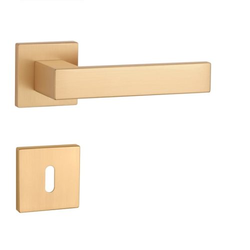 APRILE PINA Quadrat Q SLIM 7MM KG Satin Gold farbe BB