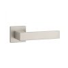 APRILE PINA Square Rosette Q SLIM 7MM SNM - Satin Nickel (ONLY THE HANDLE ON THE UPPER ROSETTE)