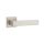 APRILE PINA Square Rosette Q SLIM 7MM SNM - Satin Nickel (ONLY THE HANDLE ON THE UPPER ROSETTE)