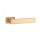 APRILE PINA Rectangular Rosette RT SLIM 7MM KG - Satin Gold Colored (ONLY THE HANDLE ON THE UPPER ROSETTE)