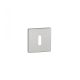 Square Rosette APRILE Q SUPER SLIM 5MM DSC - Satin Chrome BB