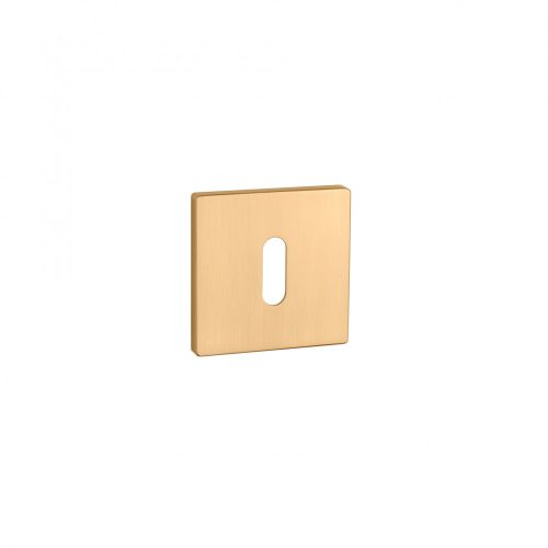 Square Rosette APRILE Q SUPER SLIM 5MM KG - Satin Gold Colored BB