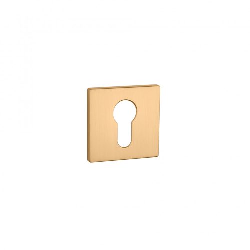 Square Rosette APRILE Q SUPER SLIM 5MM KG - Satin Gold Colored PZ