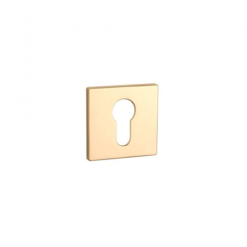 Square Rosette APRILE Q SUPER SLIM 5MM LG - Shiny Gold Colored PZ