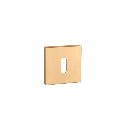 Square Rosette APRILE Q SLIM 7MM KG - Satin Gold Colored BB