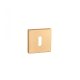 Square Rosette APRILE Q SLIM 7MM KG - Satin Gold Colored BB