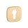 Square Rosette APRILE QR SLIM 7MM KG - Satin Gold Colored PZ