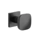 Buton Unilateral APRILE QUERCA Q SLIM 7MM BK - Negru - Rotativ