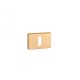 Rectangular Rosette APRILE RT SLIM 7MM KG - Satin Gold Colored BB