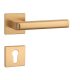 APRILE SALICE Quadrat Q SUPER SLIM 5MM KG Satin Gold farbe PZ