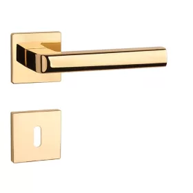   APRILE SALICE Rozetă pătrată Q SUPER SLIM 5MM LG - BB colorat auriu strălucitor